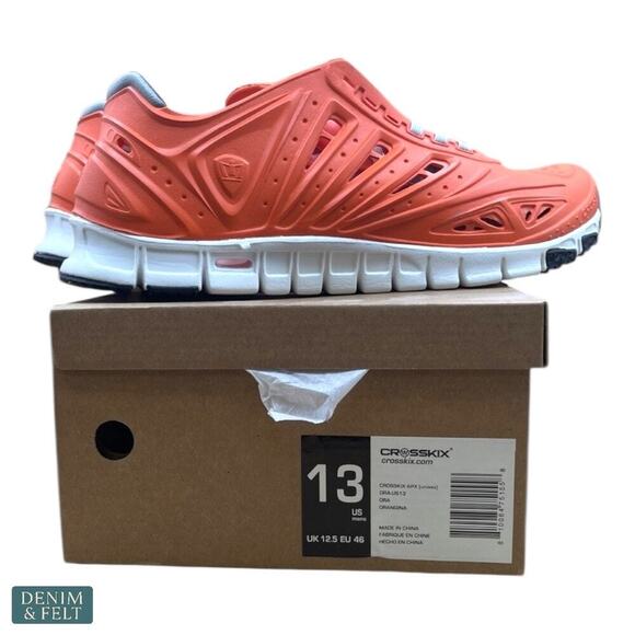 Crosskix APX Orangina Orange Water Fishing/Boating Shoes/Sneakers NEW~NIB - Picture 8 of 10